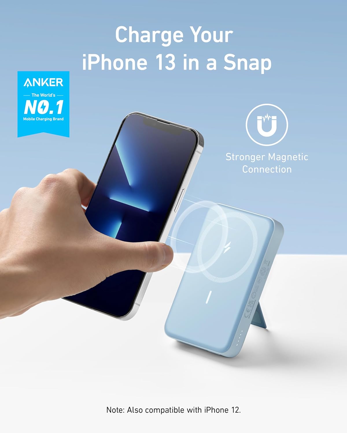  Anker Magnetic Battery  10000mAh Foldable Wireless Portable Charger